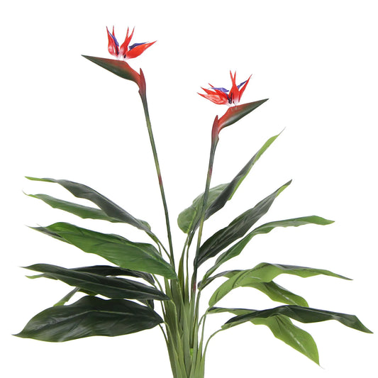Artificial Bird of Paradise Plant 110cm (Red Flowers) - Image 3