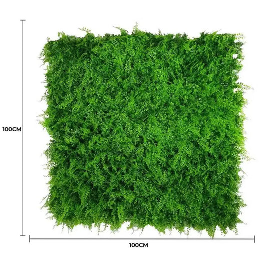 Mediterranean Fern Vertical Garden / Green Wall UV Resistant 1m x 1m - Image 2