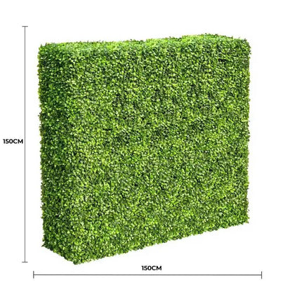 Large Portable Mixed Boxwood Hedge 1.5m by 1.5m UV Resistant - Image 2