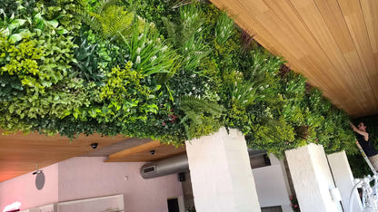 Luxury Lush Spring Recycled Vertical Garden / Green Wall UV Resistant 100cm x 100cm - Image 3