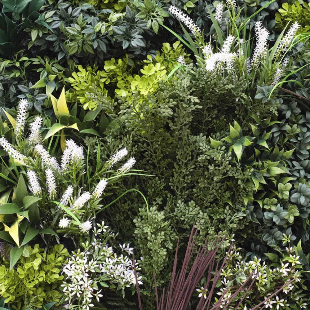 Flowering Bespoke Vertical Garden / Green Wall UV Resistant 45cm x 45cm Fire Retardant - Image 4