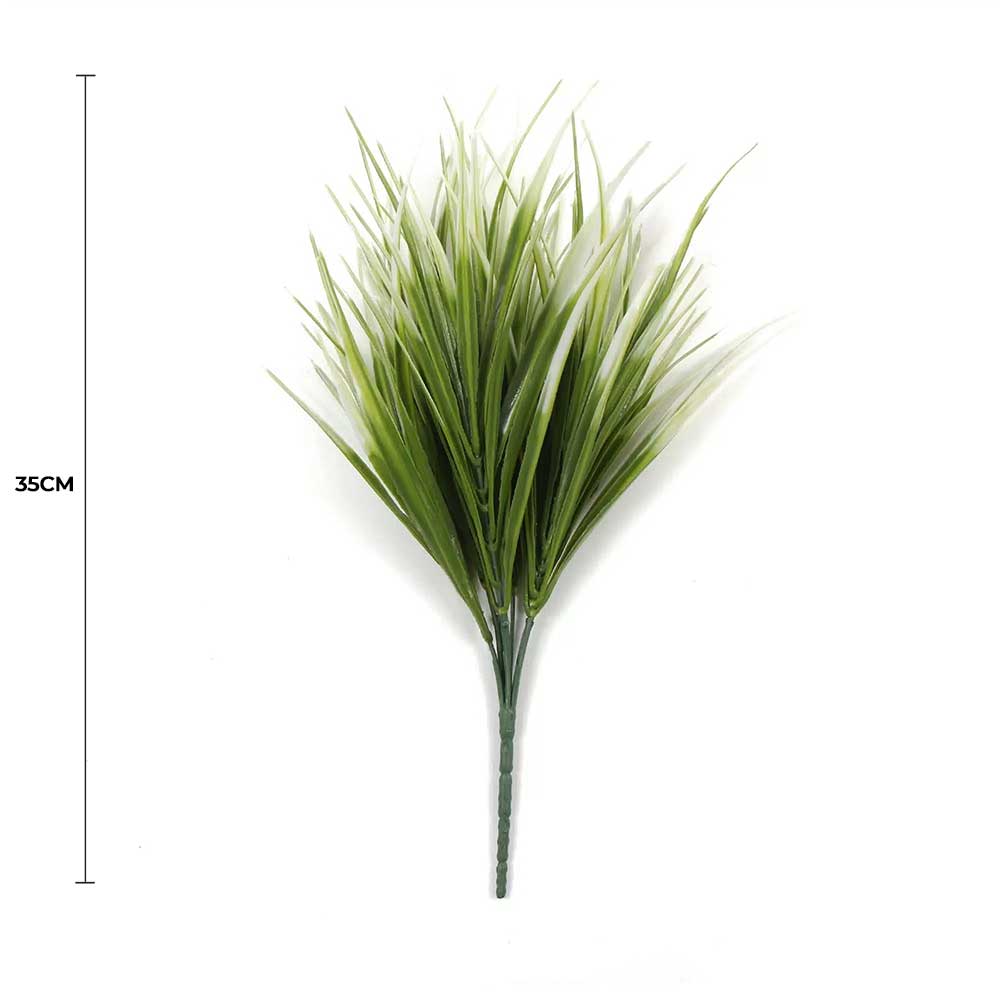 White Tipped Grass Stem UV Resistant 35cm - Image 2
