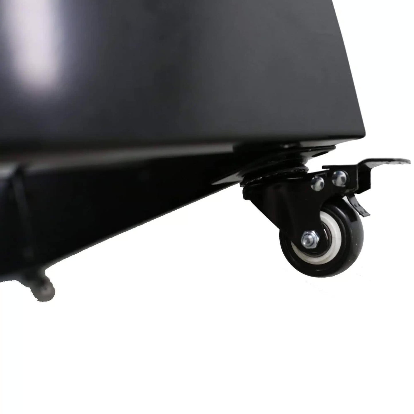 Black Metal Planter Medium + Wheels - Image 3
