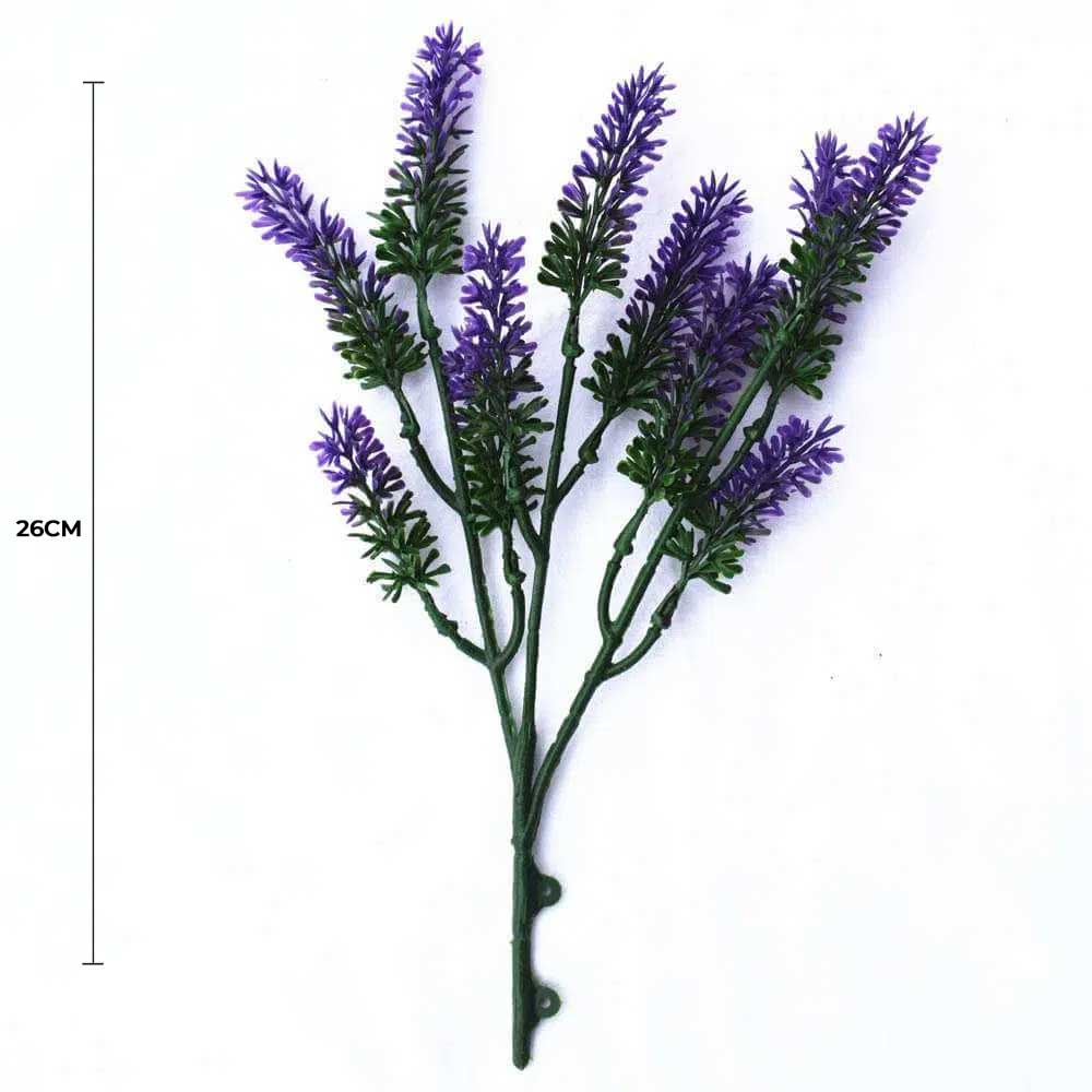 Small Artificial Lavender Stem / Wall Plant UV Resistant 26cm - Image 2