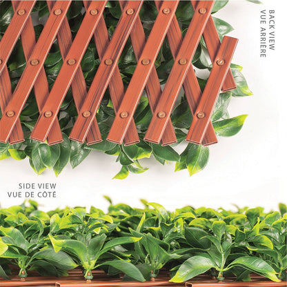 Premium Jasmine Artificial Hedge Extendable Trellis / Screen 2 Meter By 1 Meter UV Resistant (PVC) - Image 4