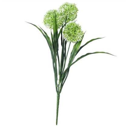 Lush Flowering White Hydrangea Stem 35cm UV Resistant - Image 4