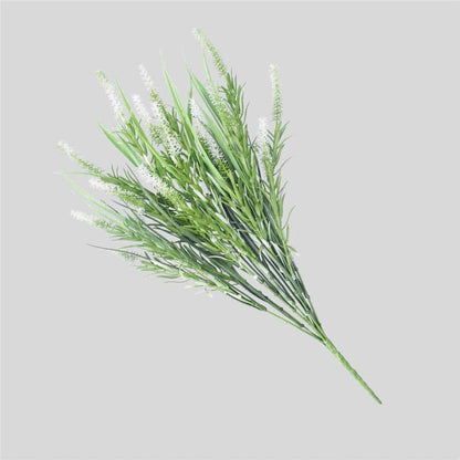 Long Artificial Lavender Stem (White) 50cm UV Resistant - Image 4