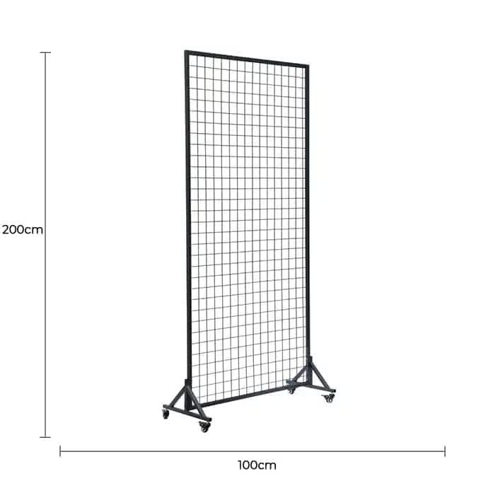 Versatile and Premium Flower Wall Stand / Portable Event Screen with Wheels 2m x 1m - Image 2