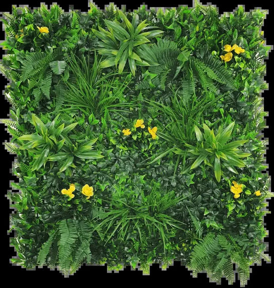 Yellow Rose Vertical Garden / Green Wall UV Resistant Sample