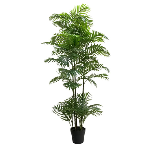 Premium Artificial Potted Multi-trunk Fan Palm 180cm - Image 2