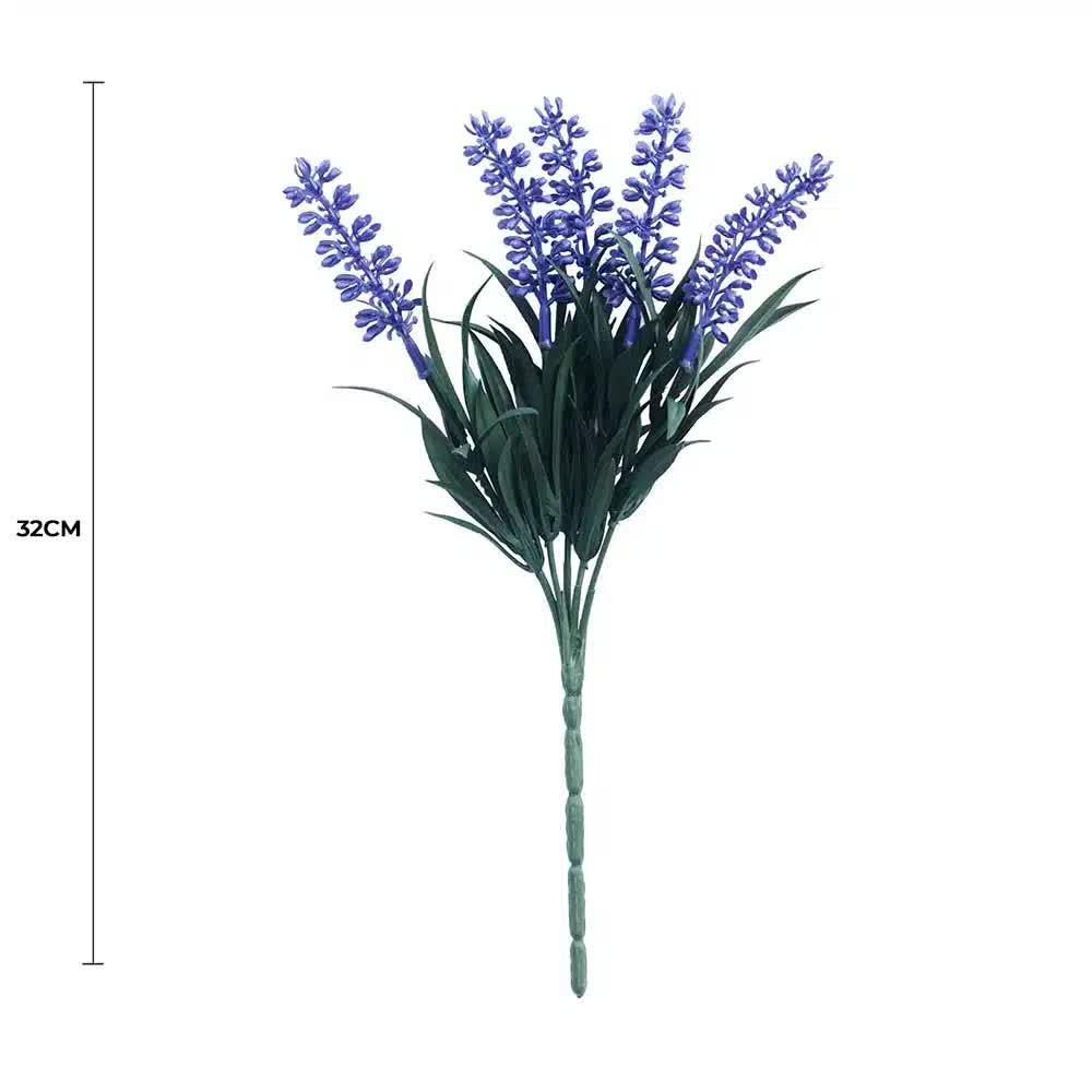 Artificial Lavender Stem (Impress Lavender) UV Resistant 32cm - Image 2