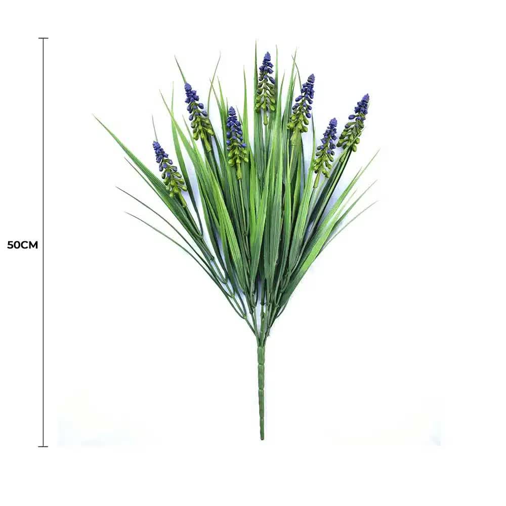 Artificial Dense English Lavender Stem UV Resistant 50cm - Image 2