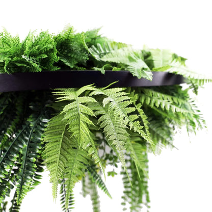 Black Artificial Hanging Green Wall Disc 80cm UV Resistant - Image 3