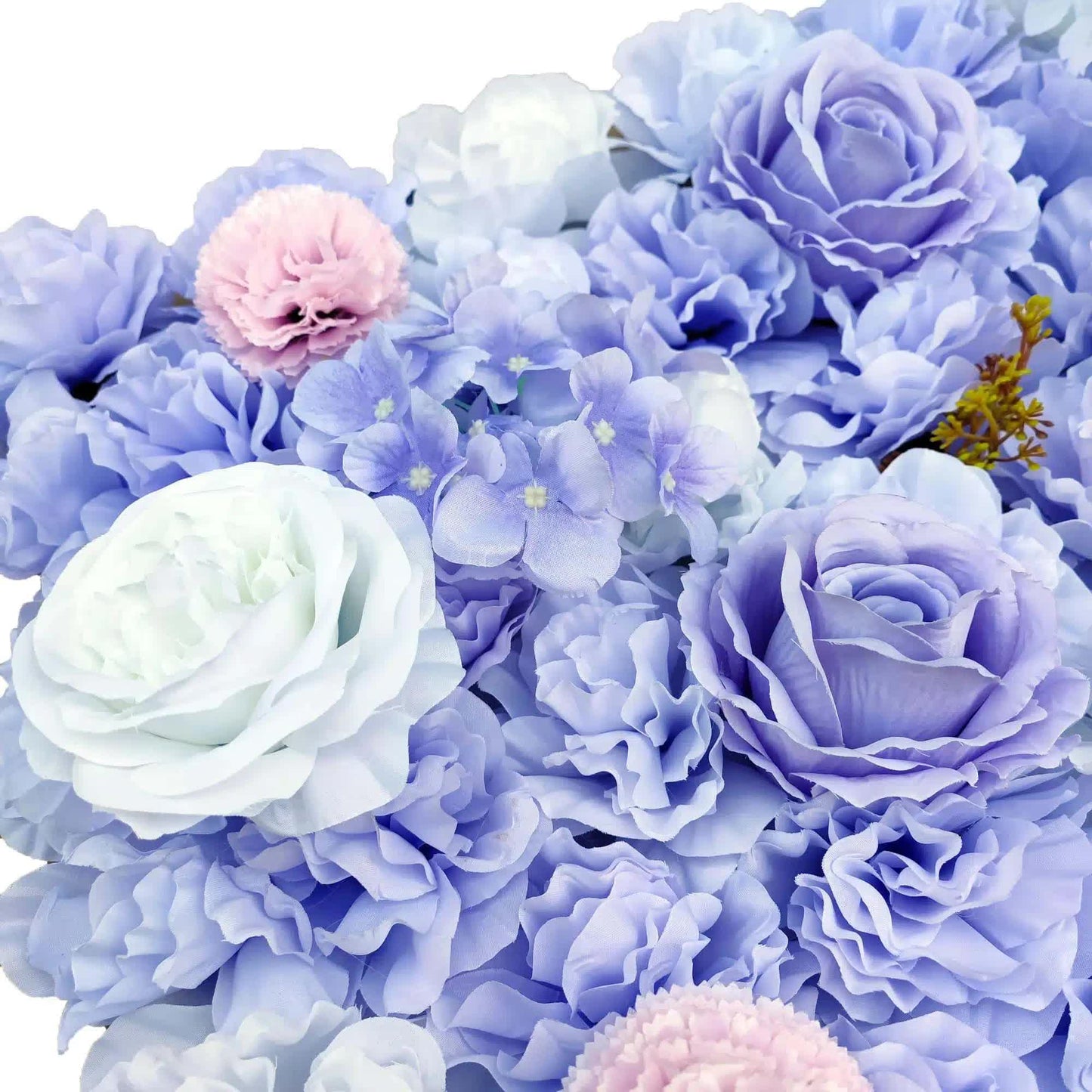 Artificial Flower Wall Backdrop Panel 40cm x 60cm Mixed Lilac Flowers - Image 4
