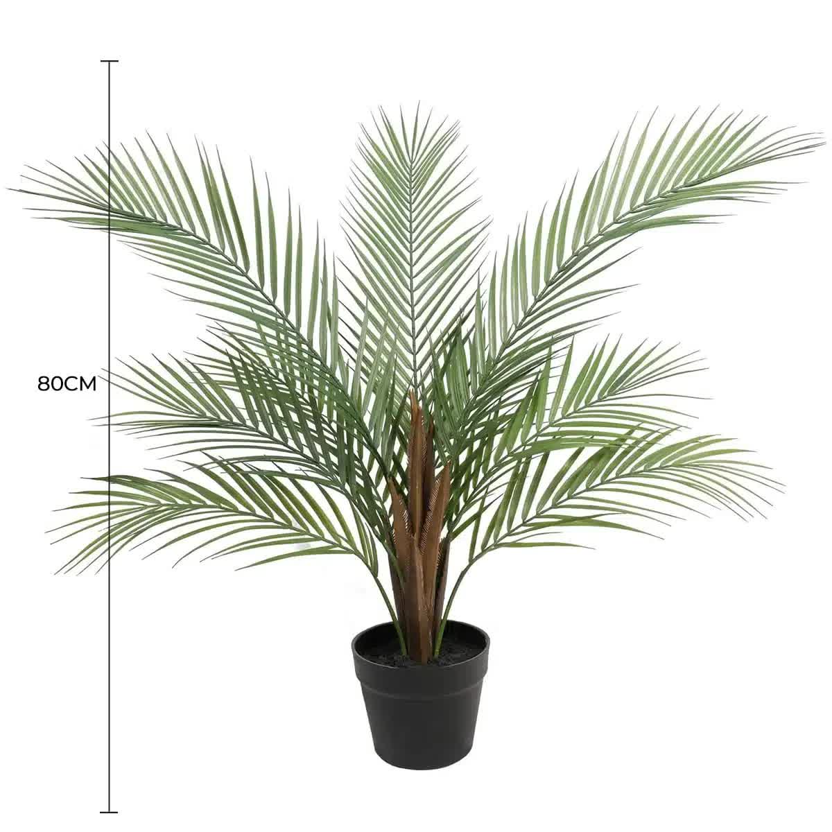 Small Artificial Areca Palm Plant 80cm - Image 2