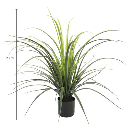 Potted Artificial Long Grass (Yucca Grass) 75cm UV Resistant - Image 2