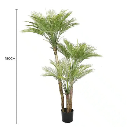 Artificial Parlour Palm Tree 180cm Multi Trunk UV Resistant - Image 2