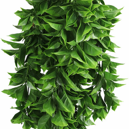 Artificial Dense Hanging Flowering Pothos Bush Vivid Green UV Resistant and Fire Rated 27cm x 72cm - Image 3