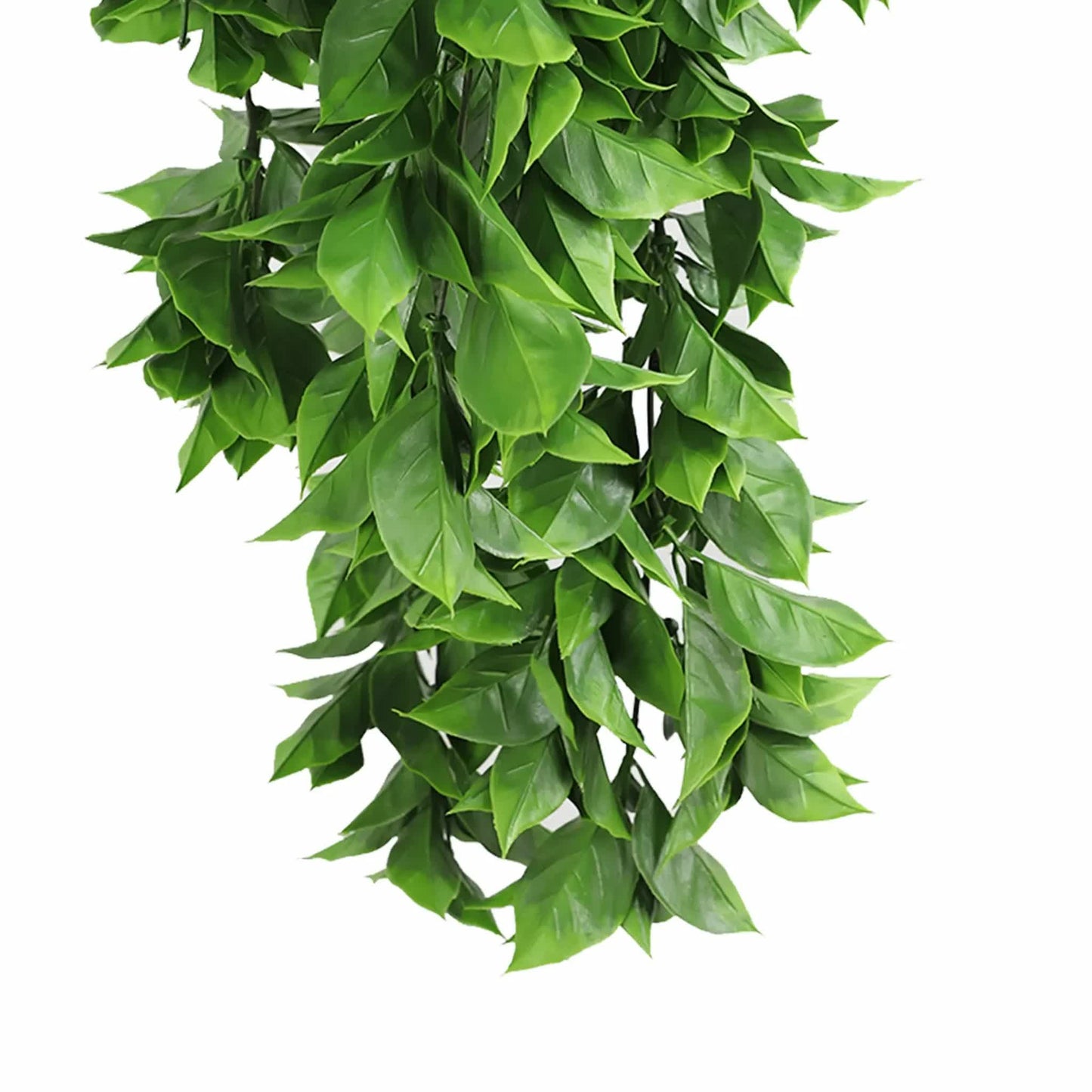 Artificial Dense Hanging Flowering Pothos Bush Vivid Green UV Resistant and Fire Rated 27cm x 72cm - Image 4
