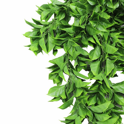 Artificial Dense Hanging Flowering Pothos Bush Vivid Green UV Resistant and Fire Rated 27cm x 72cm - Image 5
