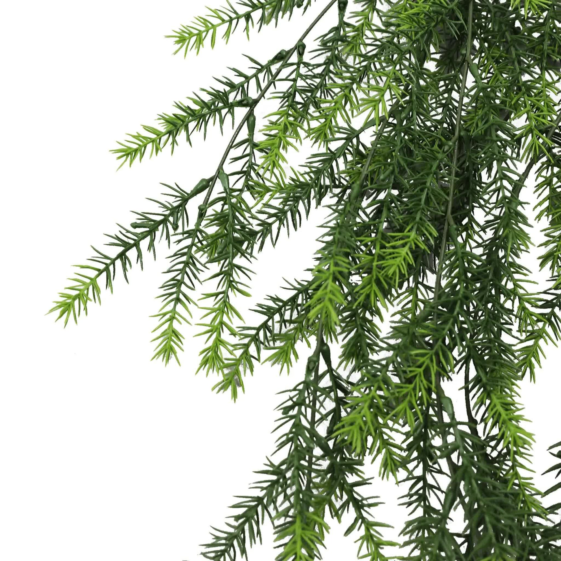 Artificial Hanging Cedar Vine Garland Bush UV Resistant and Fire Rated 20cm x 76cm - Image 3