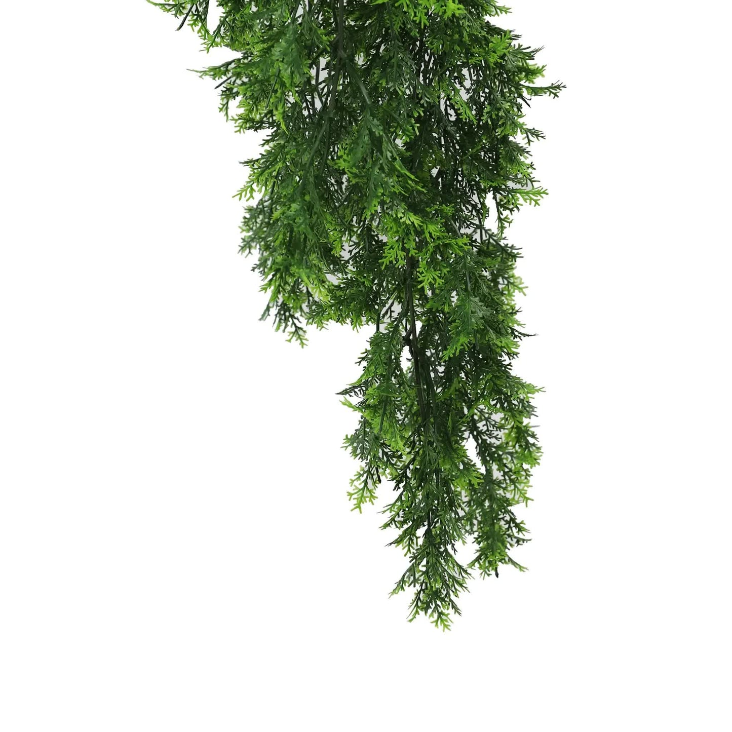 Artificial Mossy Hanging Cedar Vine Garland Bush UV Resistant and Fire Rated 22cm x 76cm - Image 3