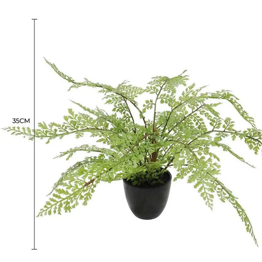 Faux Small Potted Fern 35cm - Image 2
