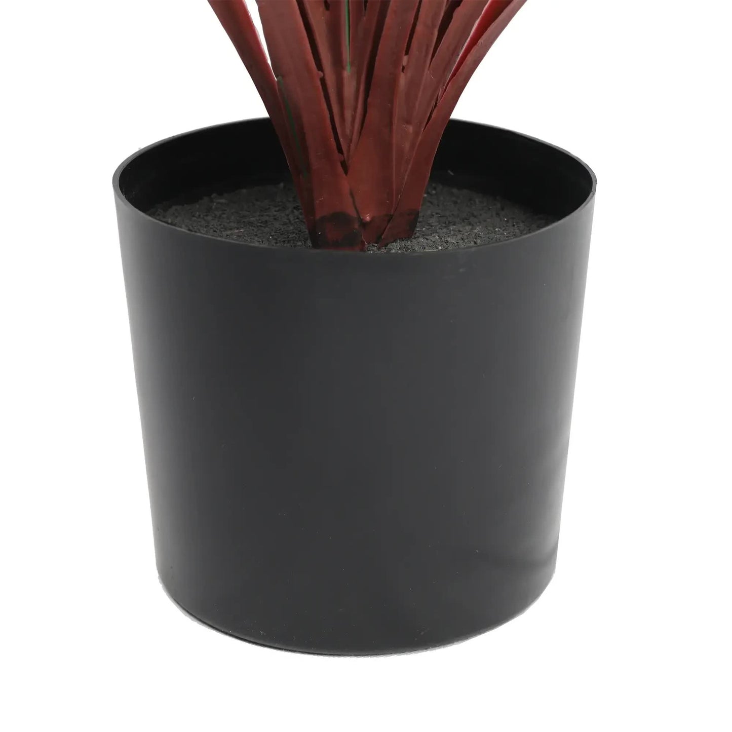 Burgundy Potted Artificial Long Grass (Yucca Grass) 75cm UV Resistant - Image 3