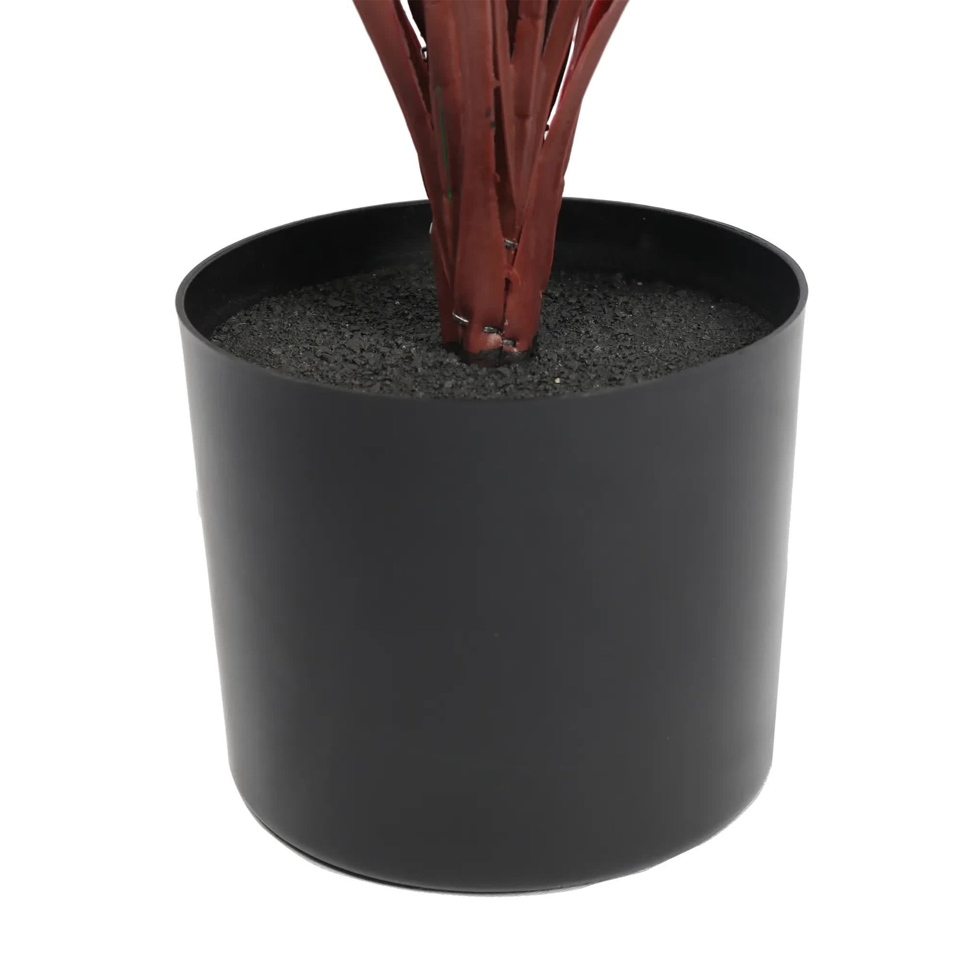 Burgundy Potted Artificial Long Grass (Yucca Grass) 115cm UV Resistant - Image 5