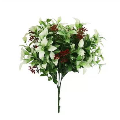 Artificial Flowering Holly Plant Stem UV Resistant 26cm - Image 4