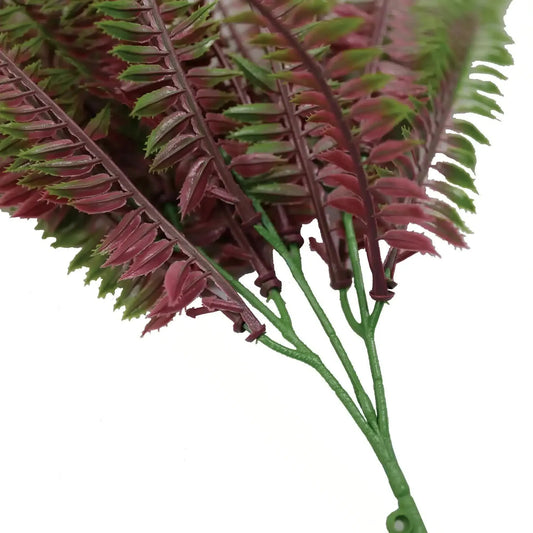 Artificial Royal Purple Fern Stem UV Resistant 33cm - Image 3