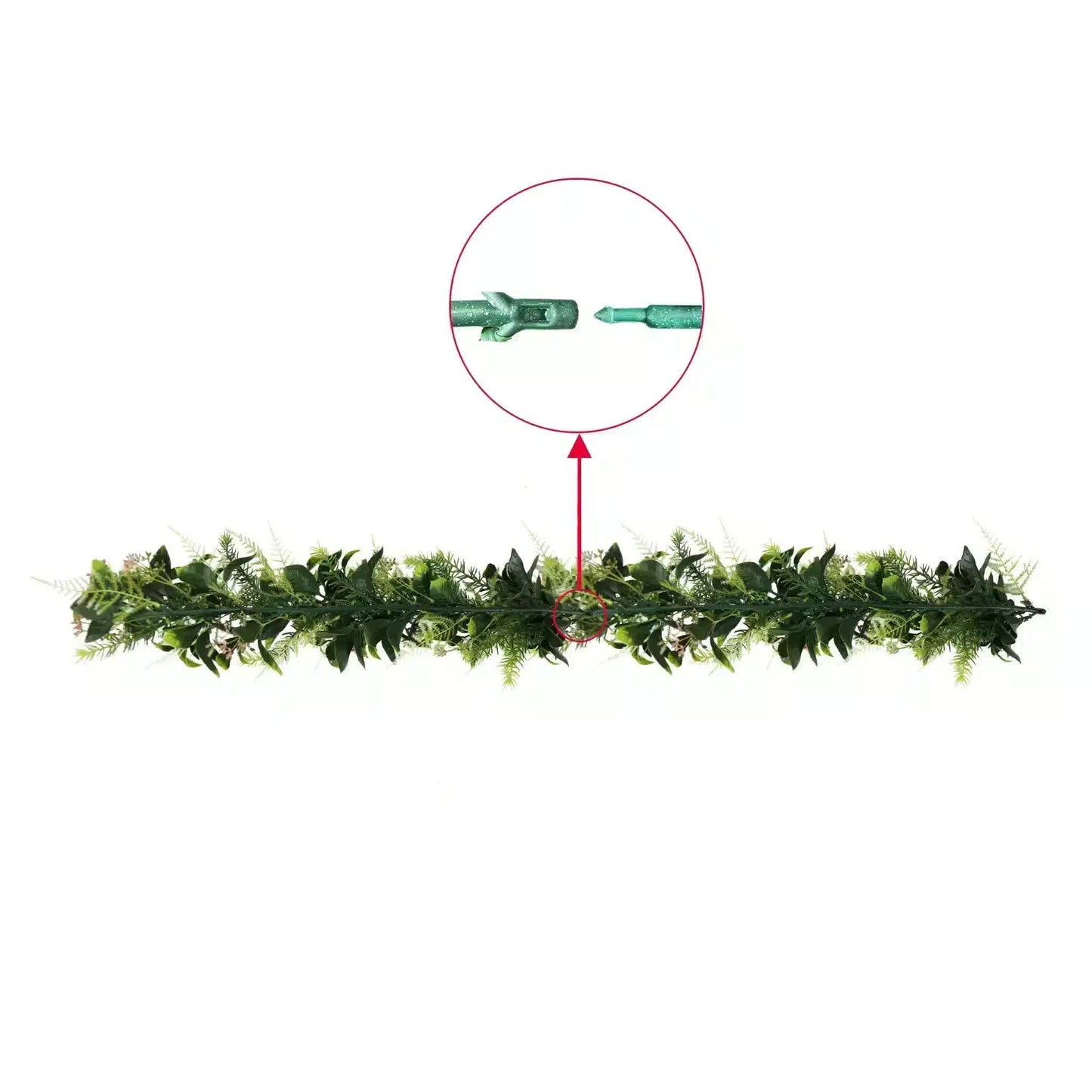 Artificial Extendable Hanging Flowering Cedar Vine UV Resistant 55cm - Image 4