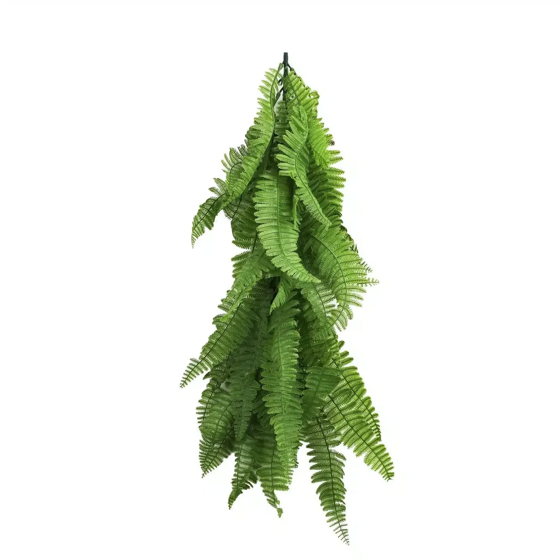 Artificial Extendable Hanging Bright Green Hanging Fern Bush Vine UV Resistant 55cm - Image 2