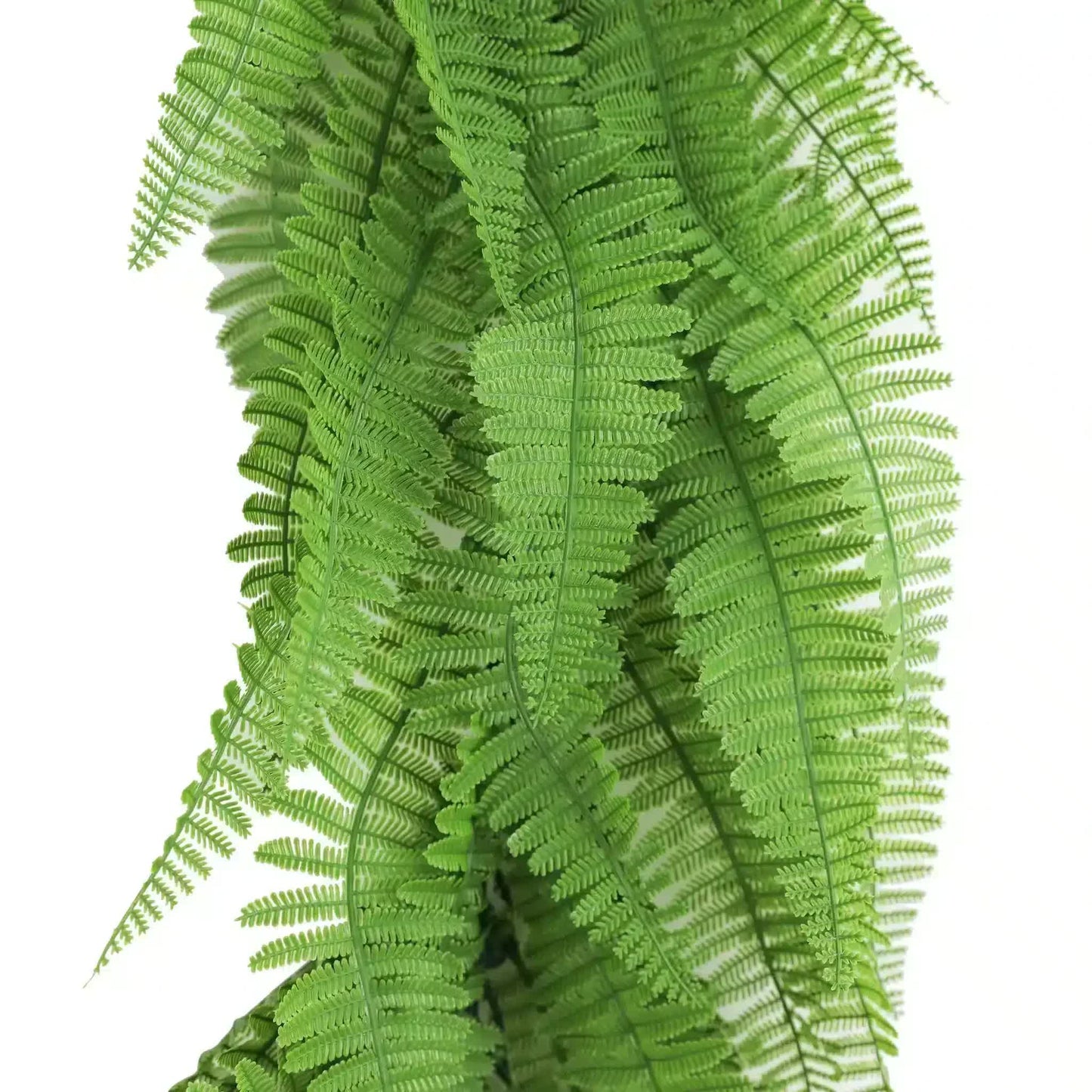 Artificial Extendable Hanging Bright Green Hanging Fern Bush Vine UV Resistant 55cm - Image 4
