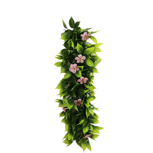Artificial Extendable Hanging Pink Flowering Violet Garland UV Resistant 55cm - Image 2