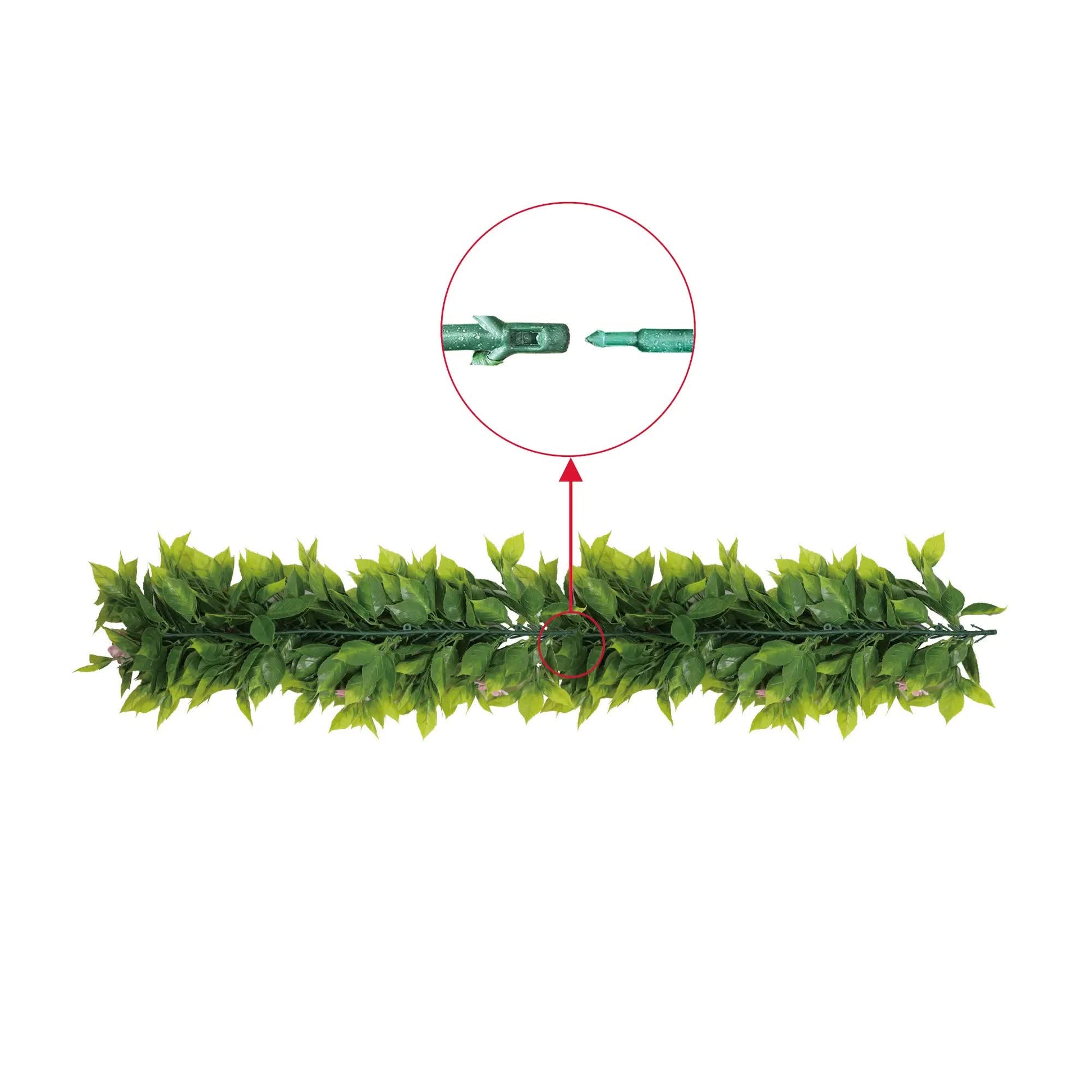 Artificial Extendable Hanging Pink Flowering Violet Garland UV Resistant 55cm - Image 5