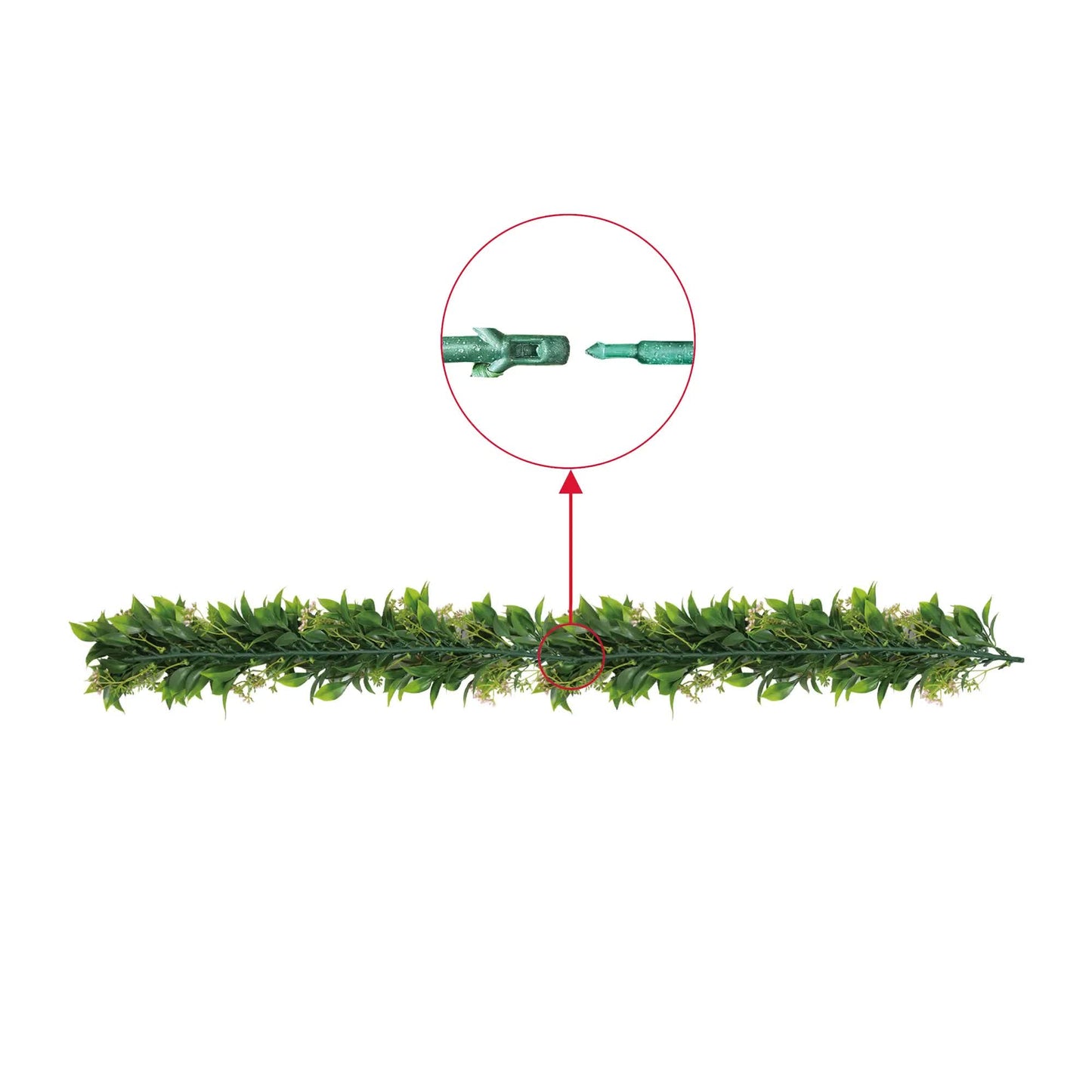 Artificial Extendable Hanging Flowering Star Jasmine Garland UV Resistant 55cm - Image 5