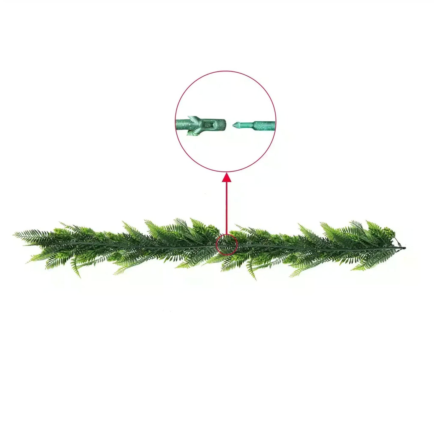 Artificial Extendable Hanging Bracken Fern Garland UV Resistant 55cm - Image 4