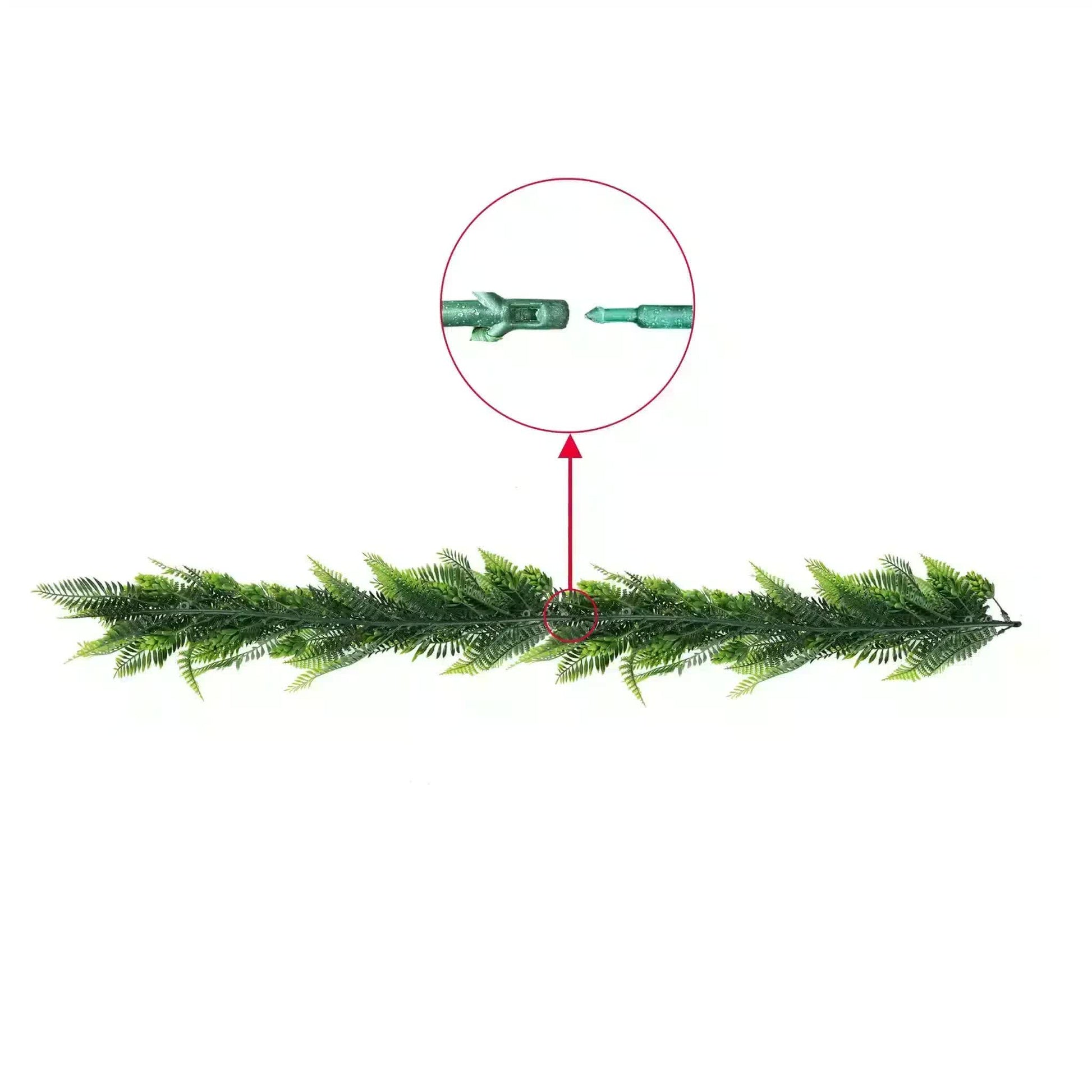 Artificial Extendable Hanging Bracken Fern Garland UV Resistant 55cm - Image 4