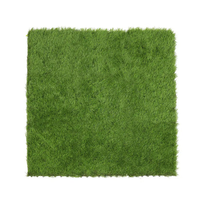 9 Pieces of Interconnecting Artificial Grass Decking Tiles (UV Resistant) 30cm x 30cm