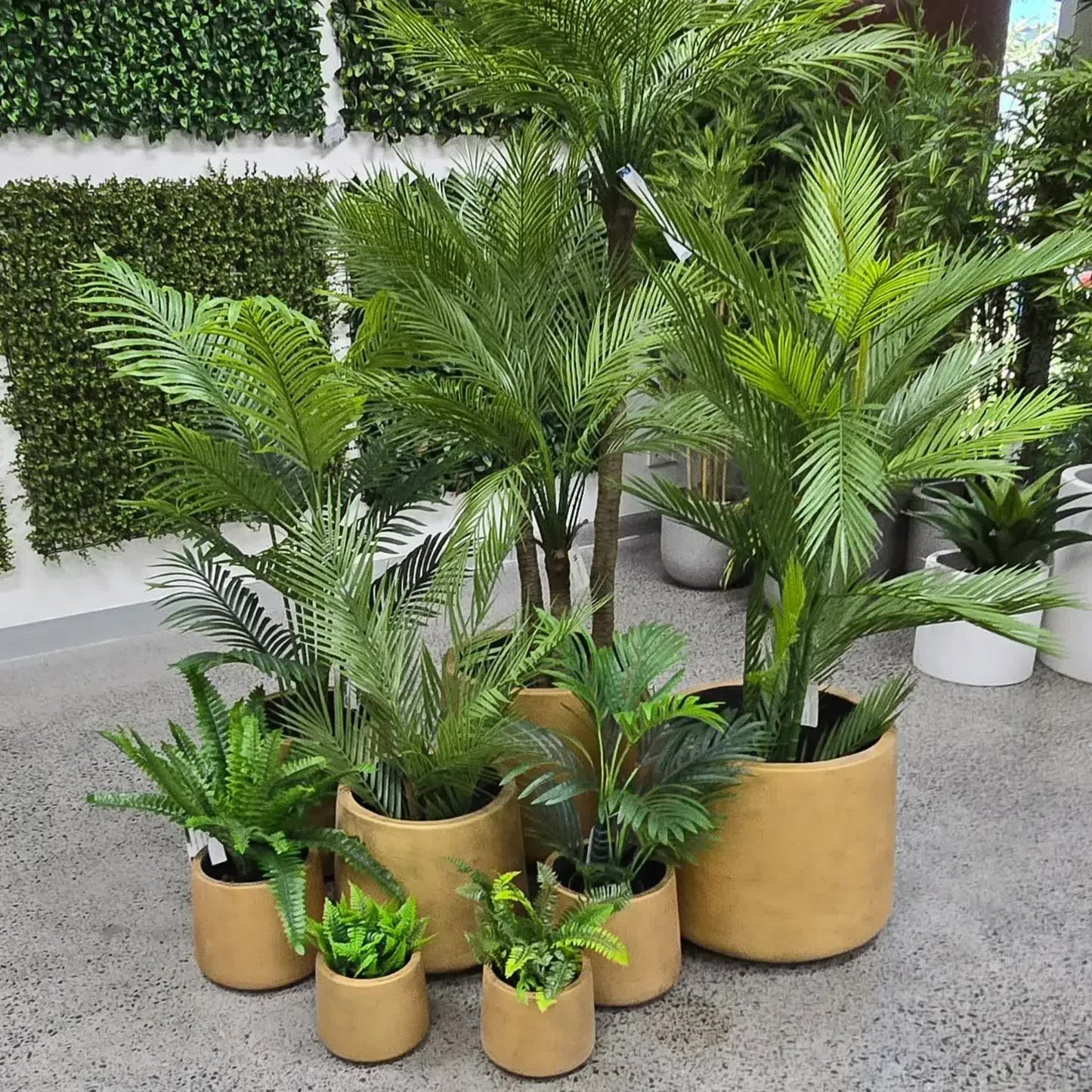Elegant Gold Planters / Gold Pots Set of 4 - Image 4