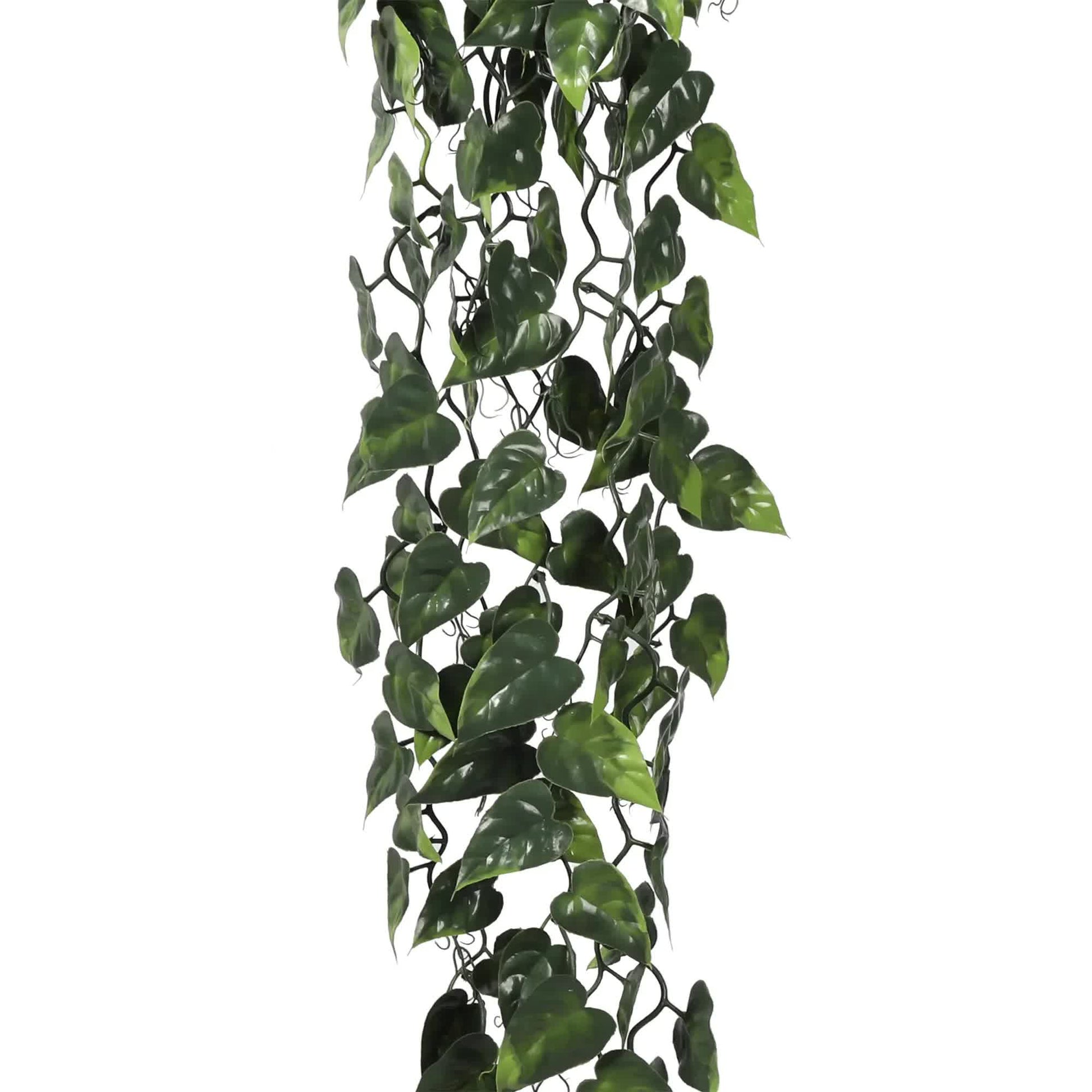 Hanging Artificial Pothos / Philodendron Plant UV Resistant 105cm - Image 5