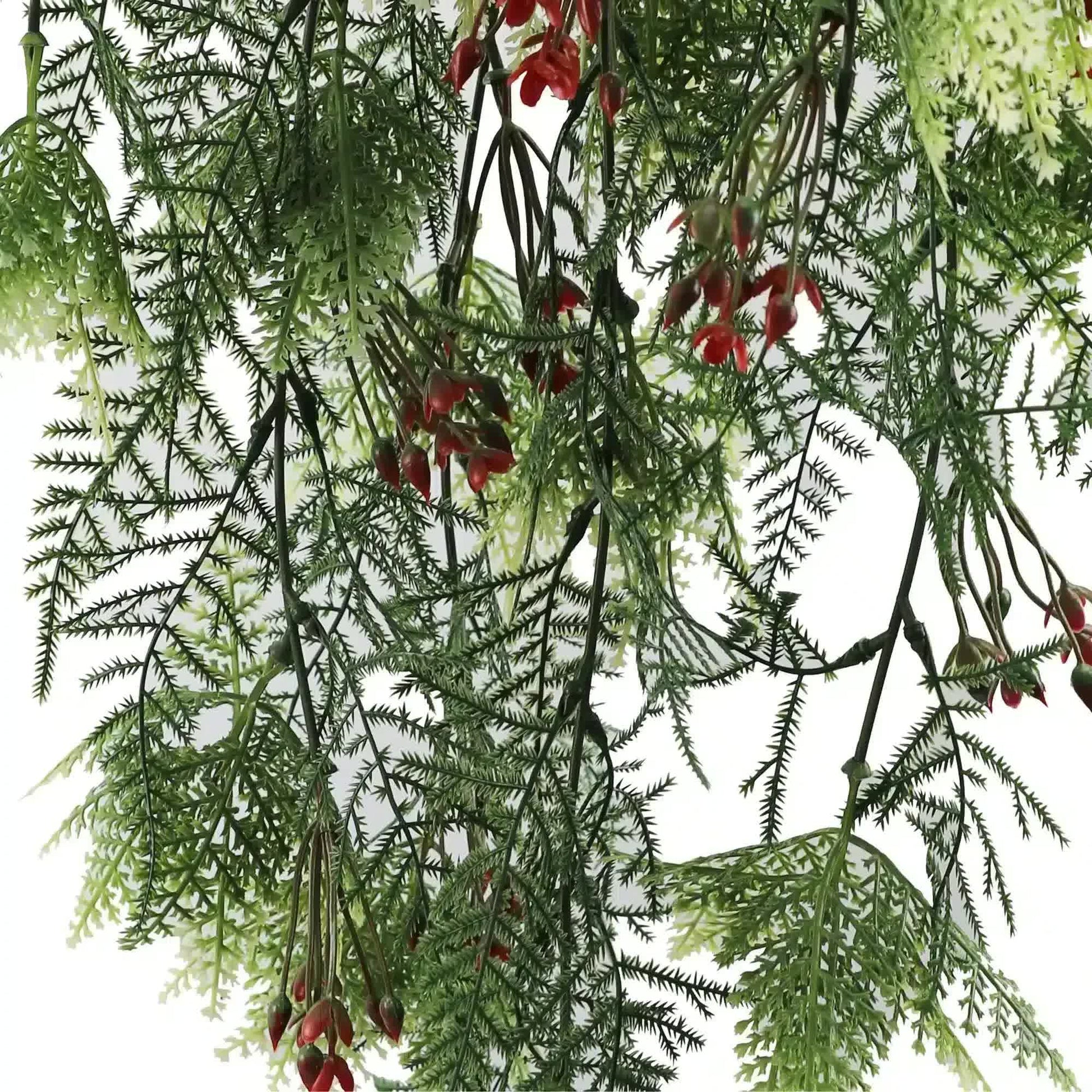 Artificial Hanging Christmas Myrtle and Flowering Holly UV Resistant 78cm - Image 4