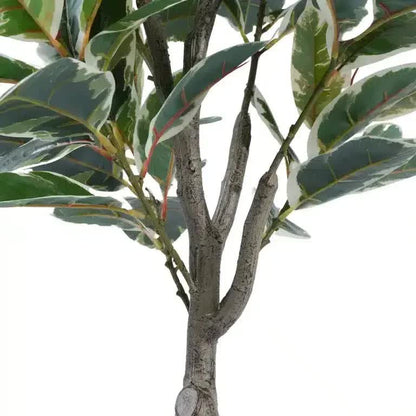 Artificial Bushy Variegated Ficus Tree (Rubber Tree) 120cm - Image 5
