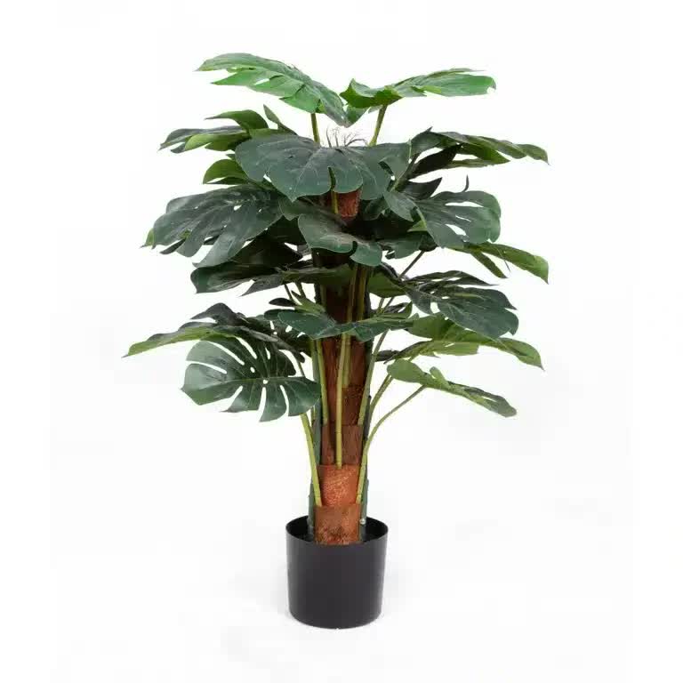 Premium Artificial Monstera Deliciosa Tree 100cm - Image 3