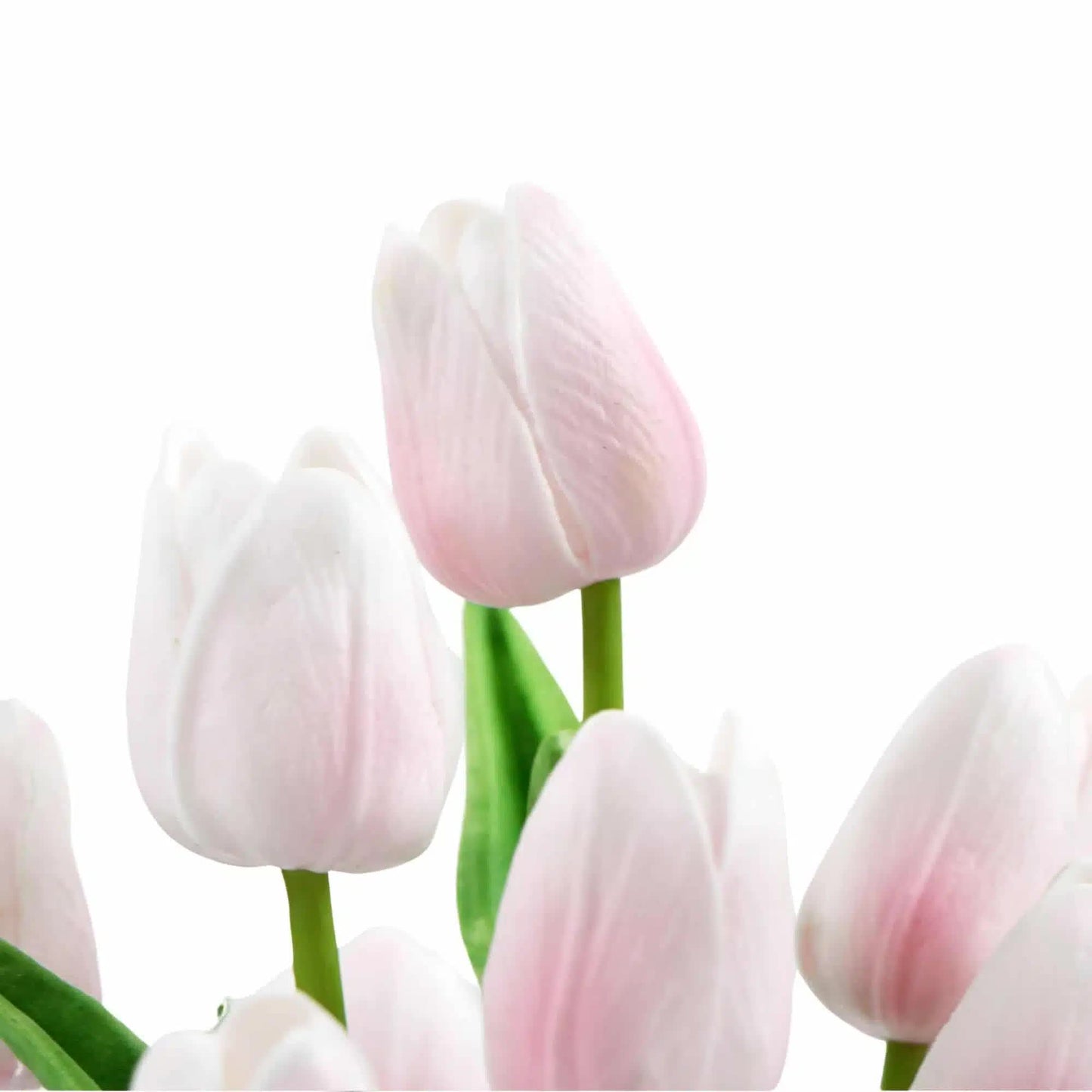 Flowering Pink Artificial Tulip Plant Arrangement With Ceramic Bowl 35cm - Image 4