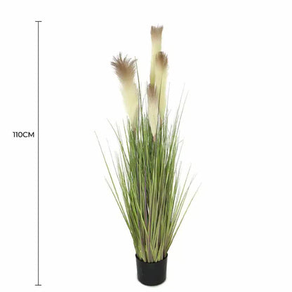 Potted Flowering Artificial Foxtail Plant 110cm - Image 2