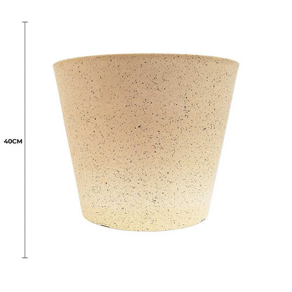 Imitation Stone (White / Cream) Pot 40cm - Image 2