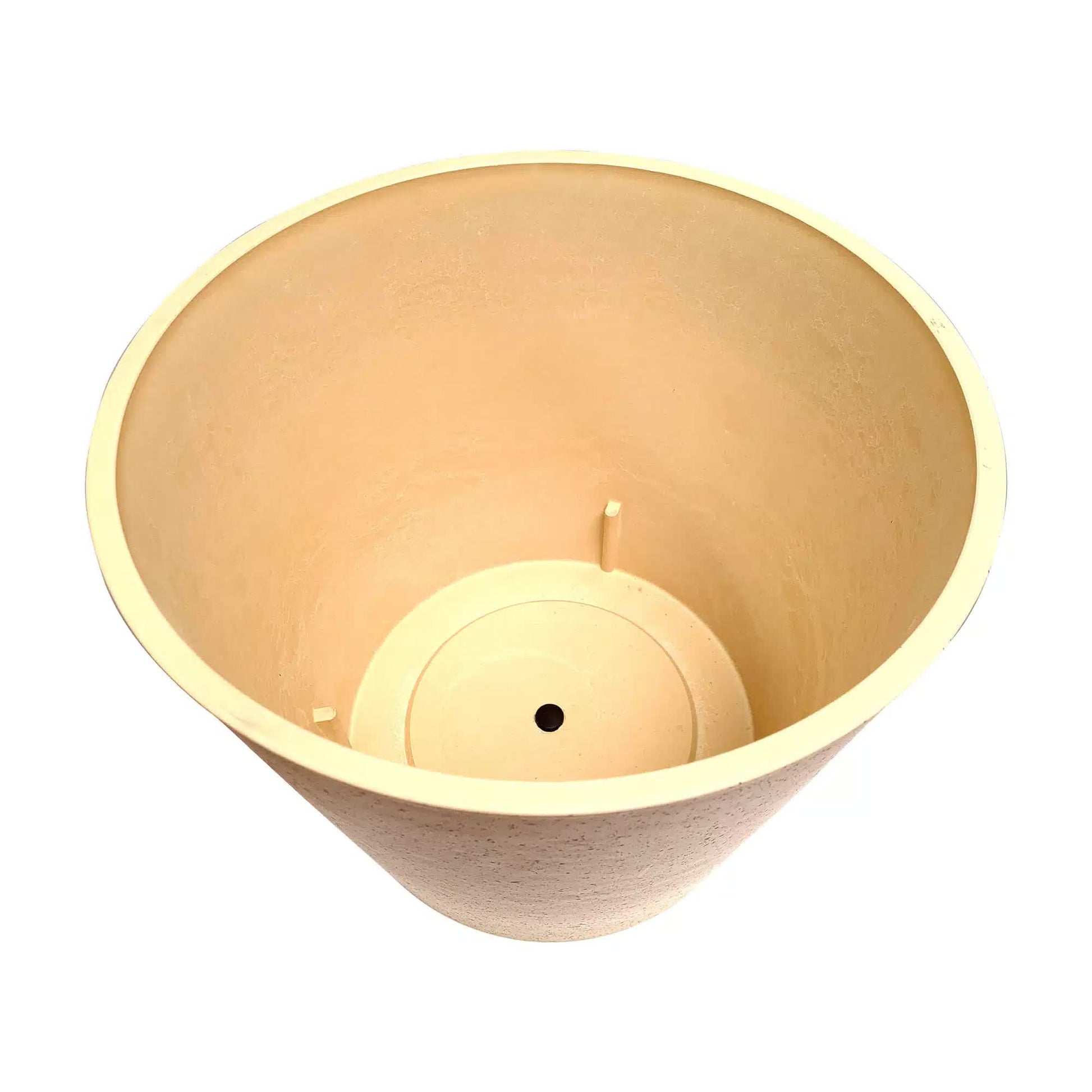 Imitation Stone (White / Cream) Pot 40cm - Image 3