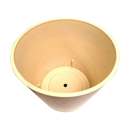 Imitation Stone (White / Cream) Pot 40cm - Image 3